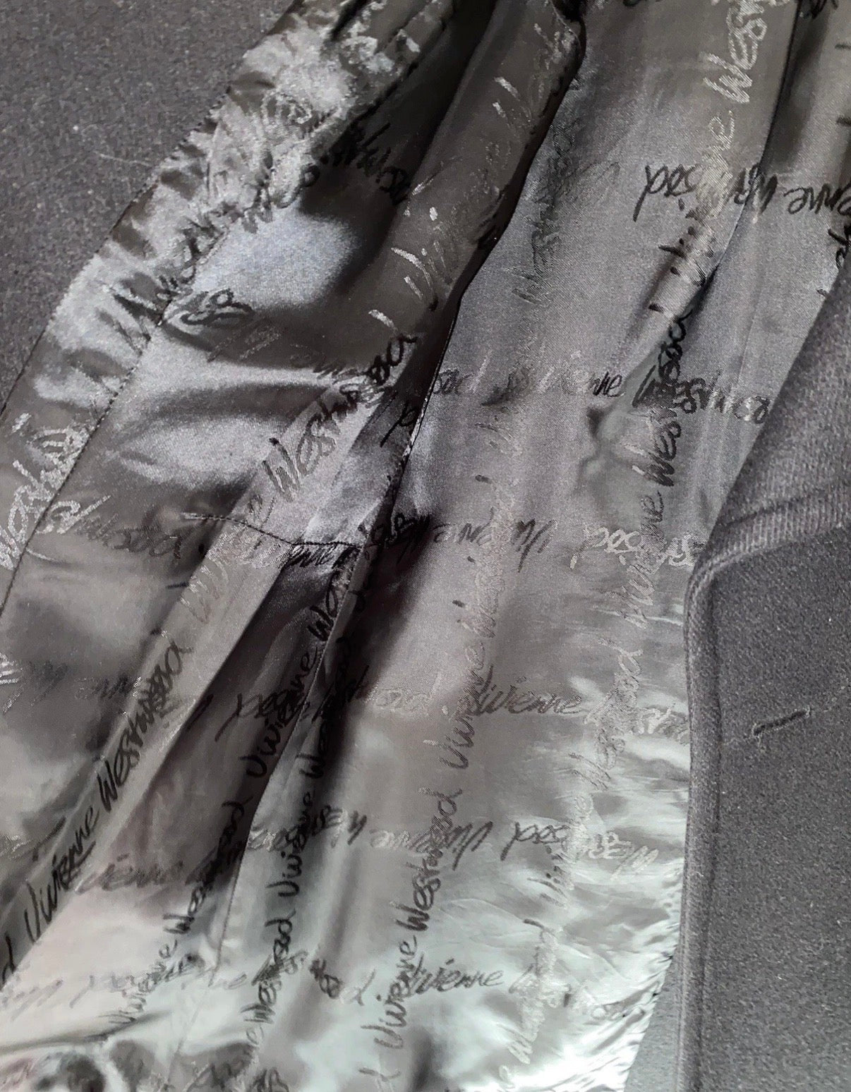 Vivienne Westwood Black Wool Coat 42 IT Red Label