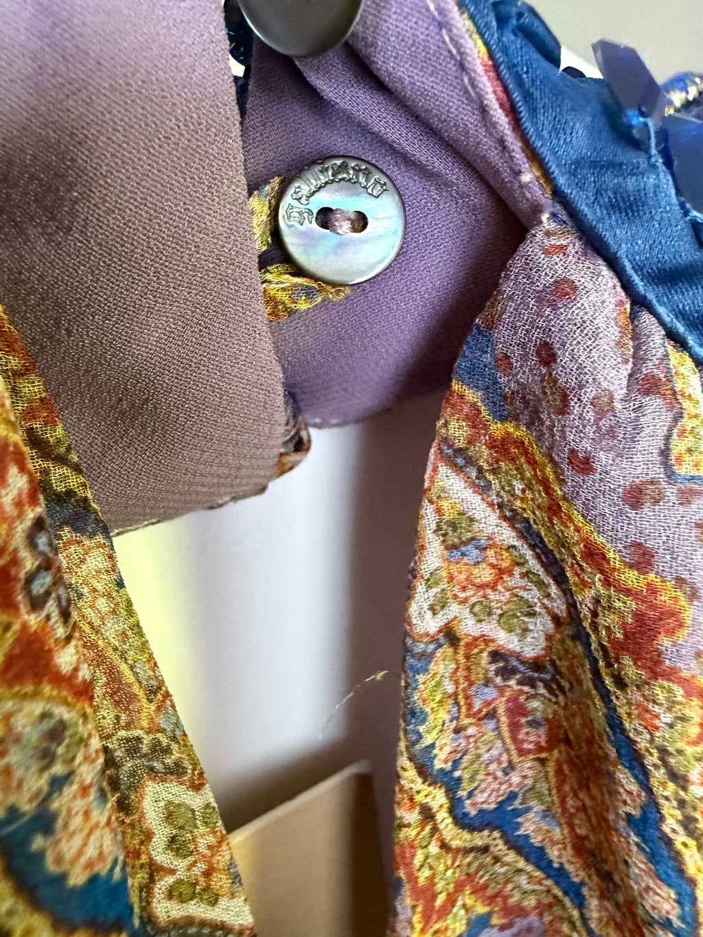 John Galliano 2000 Vintage Paisley Top Embellished Sequins.