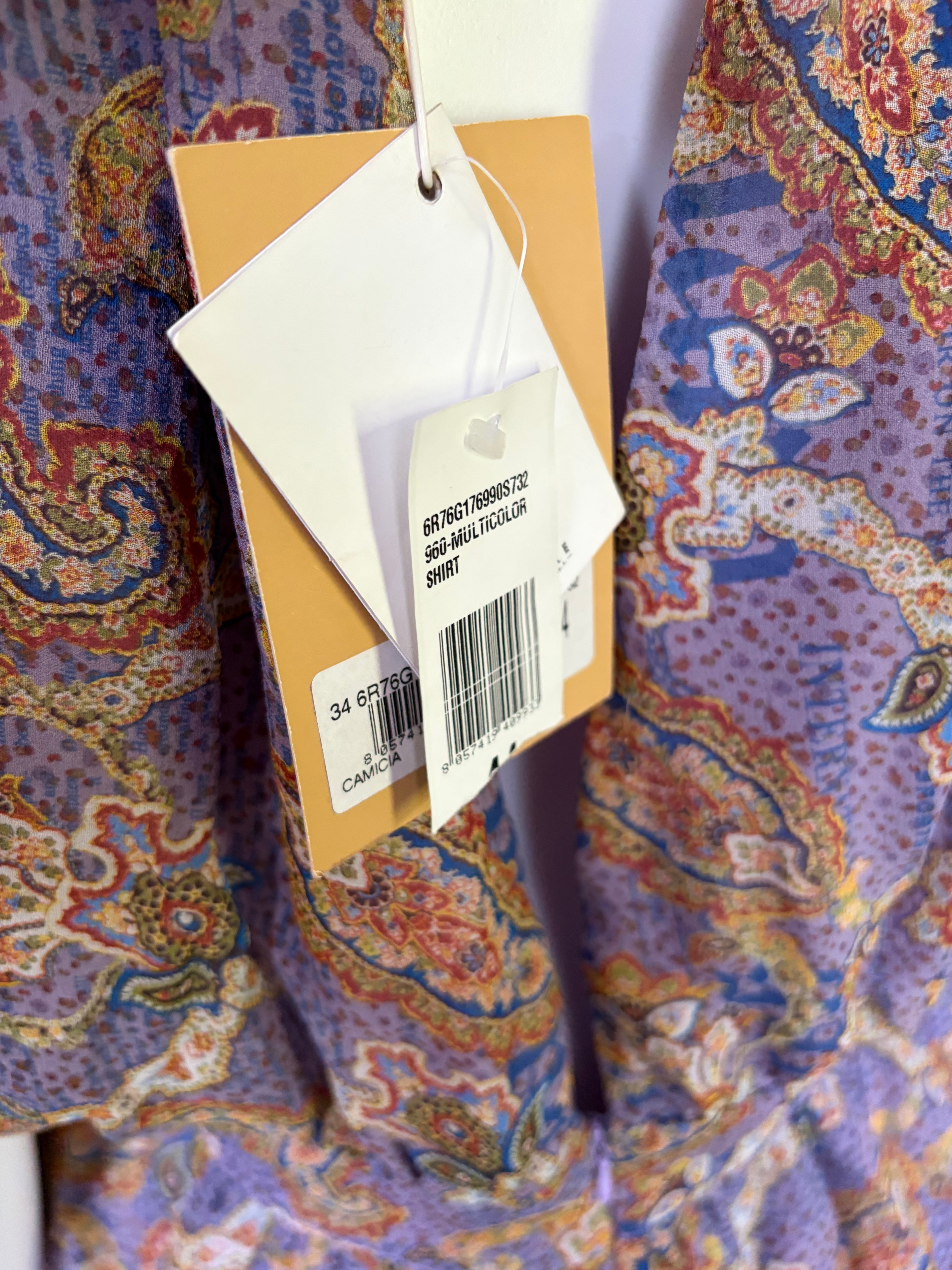 John Galliano 2000 Vintage Paisley Top Embellished Sequins.