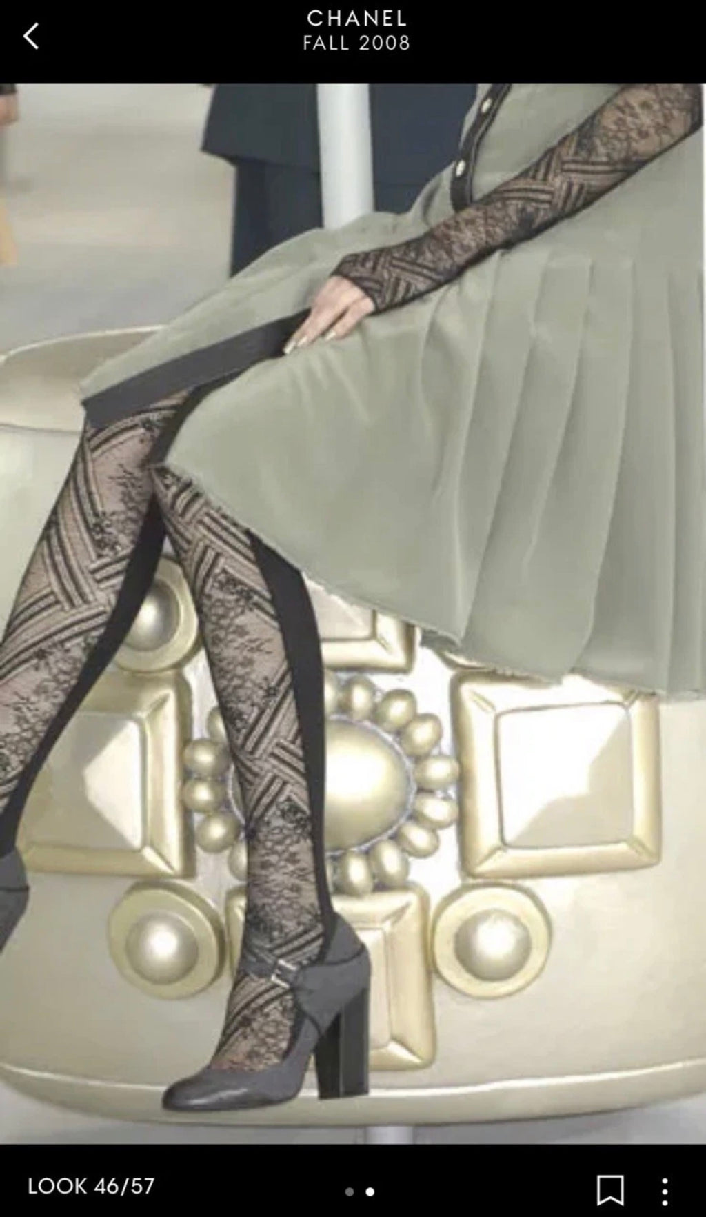 Chanel Mary Jane Pumps Grey Wool Black Leather Fall/2008 Ankle Strap 38.5eu