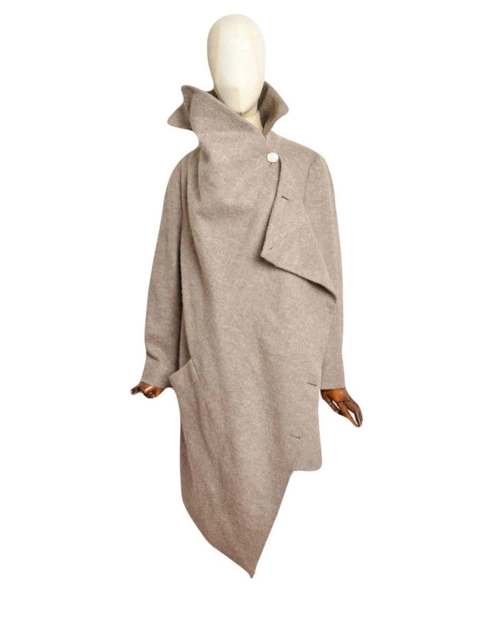 Vivienne Westwood Coat Asymmetric Style 44IT In Beige