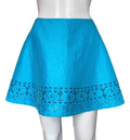 Just Cavalli Turquoise Mini Skirt Crystal Embellished 42IT