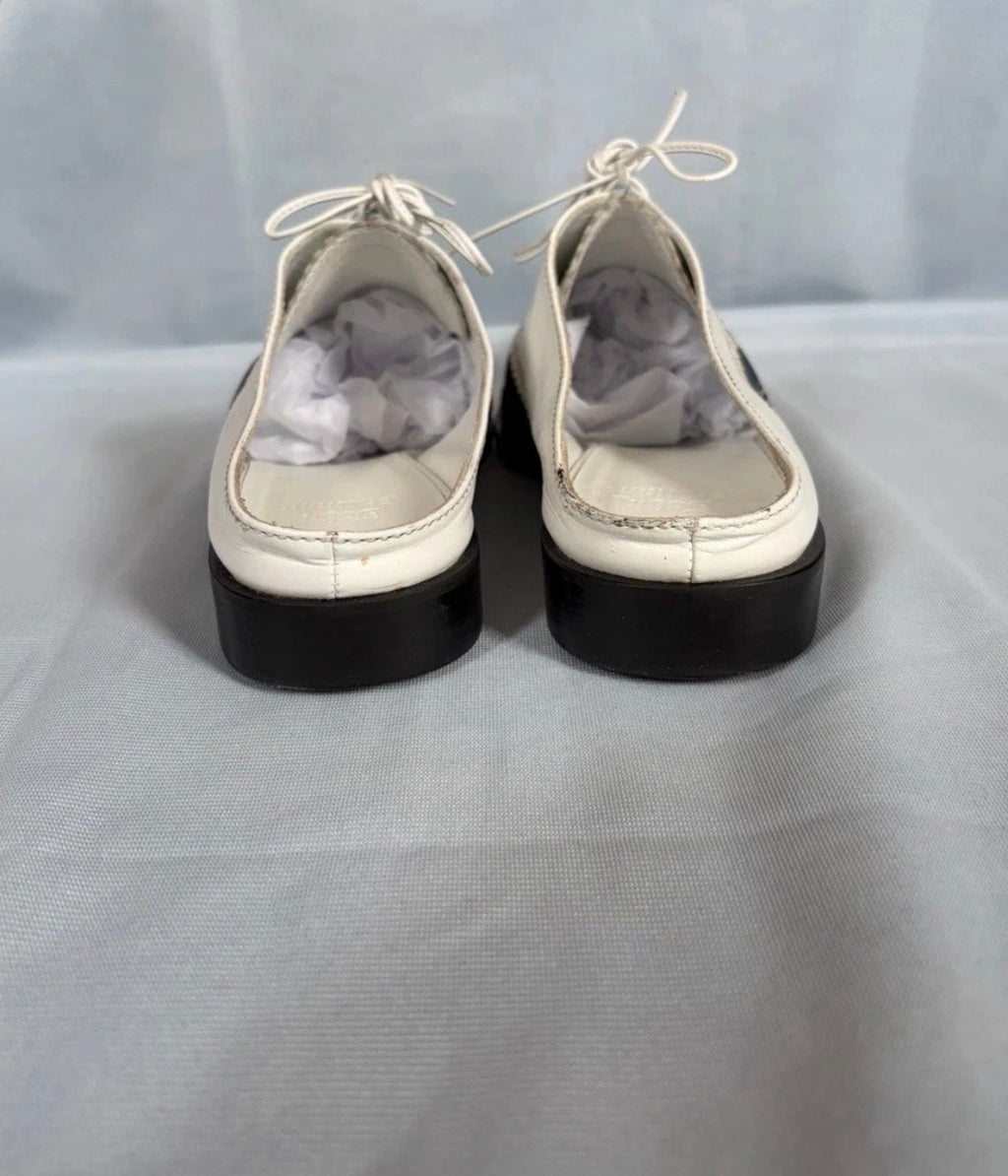 John Galliano Spring/2002 Pointed Slip On Flat Shoes Lace Up 39.5eu