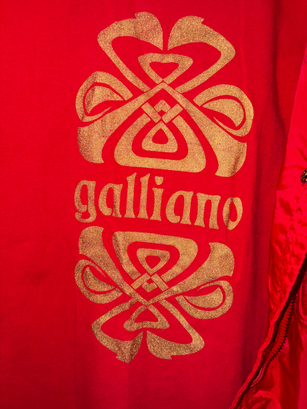 John Galliano 2000s Red Parka Hooded Jacket 42IT  Raincoat