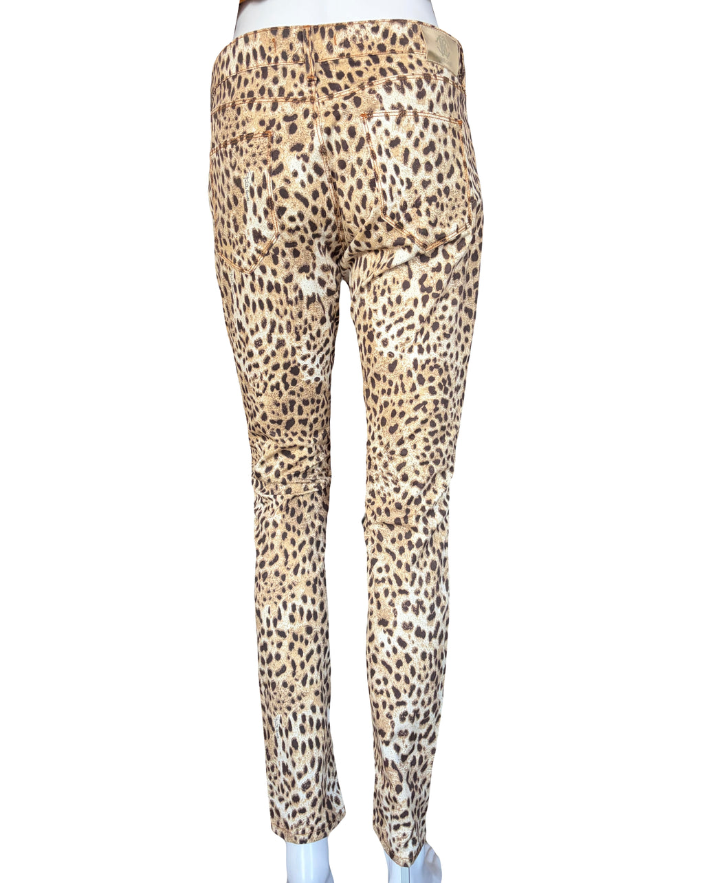 Roberto Cavalli 2000s Vintage Leopard Print Jeans 42IT