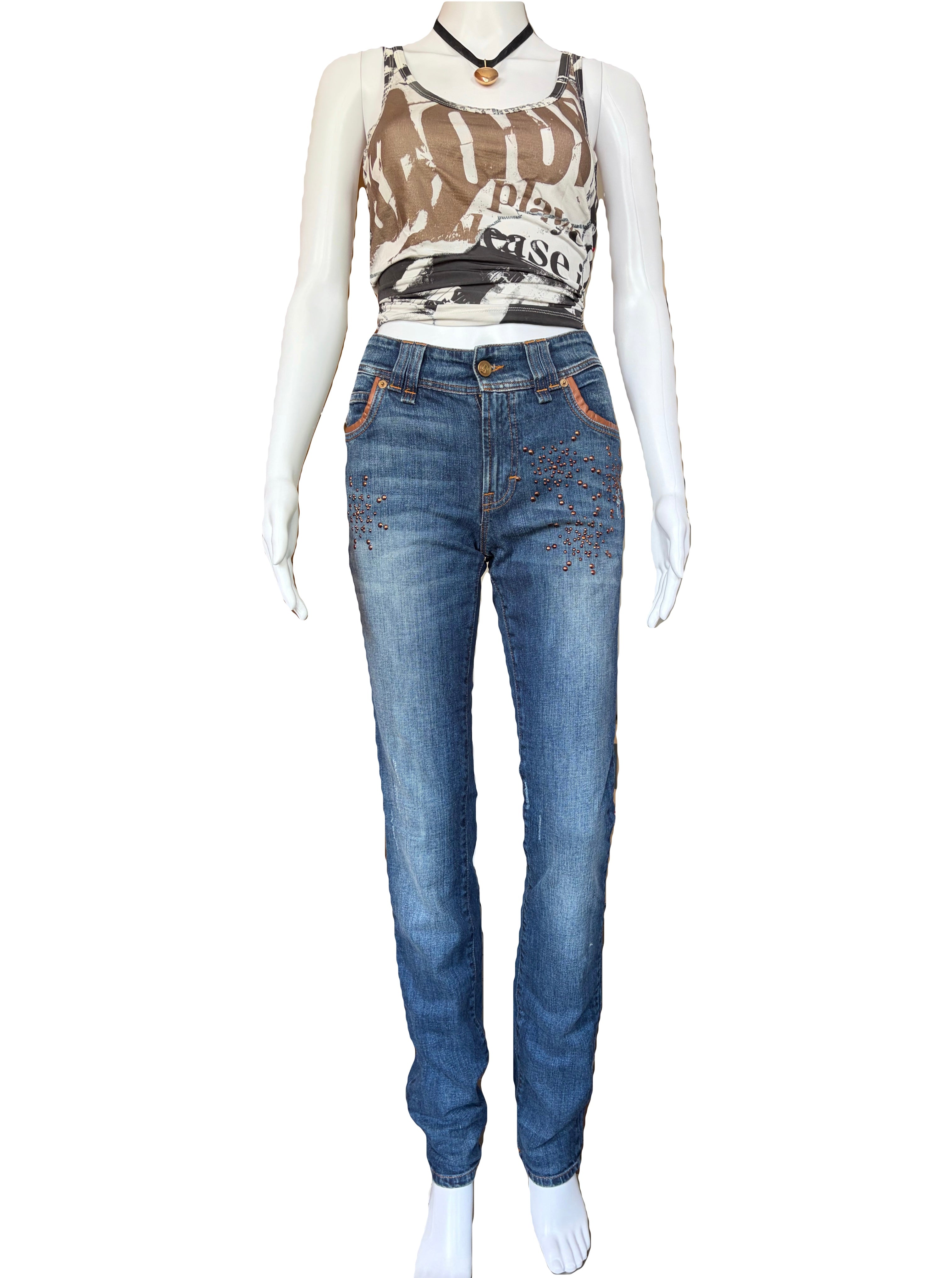 John Galliano 2000s Jeans Straight Fit 25/39 Vintage