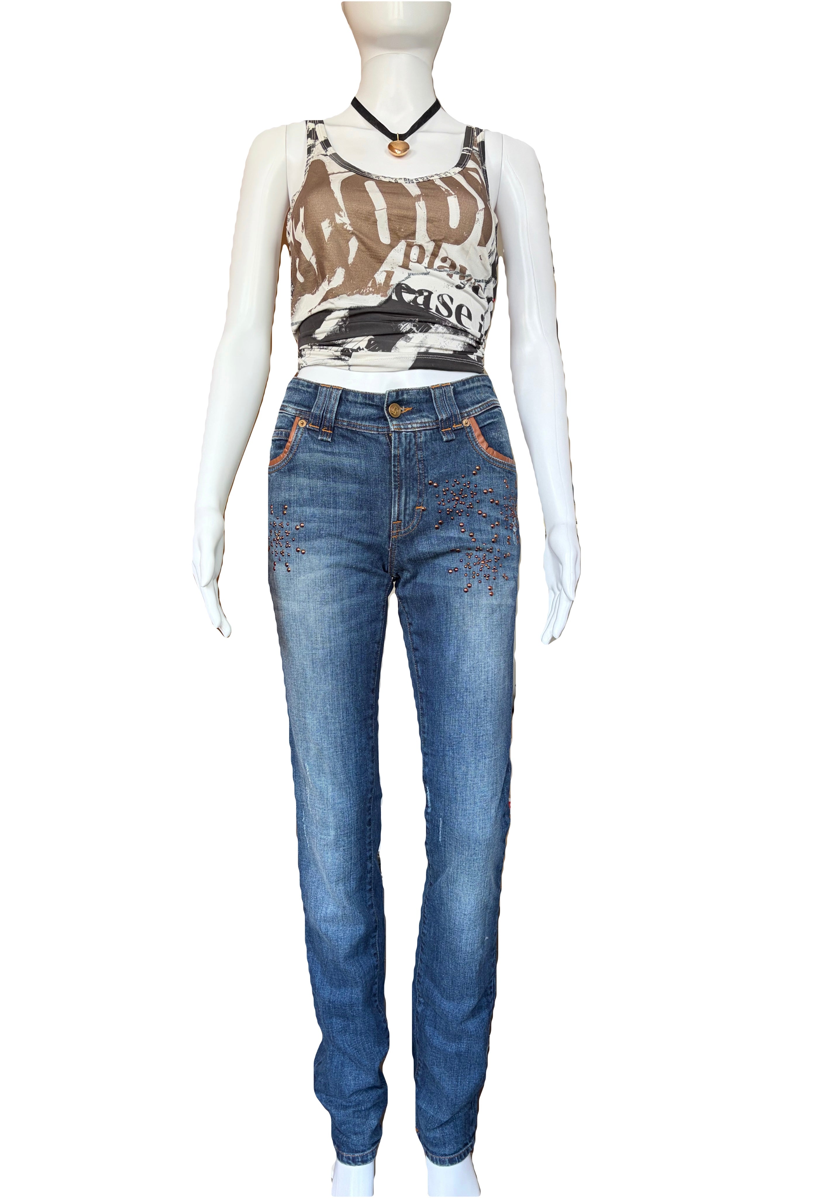 John Galliano 2000s Jeans Straight Fit 25/39 Vintage