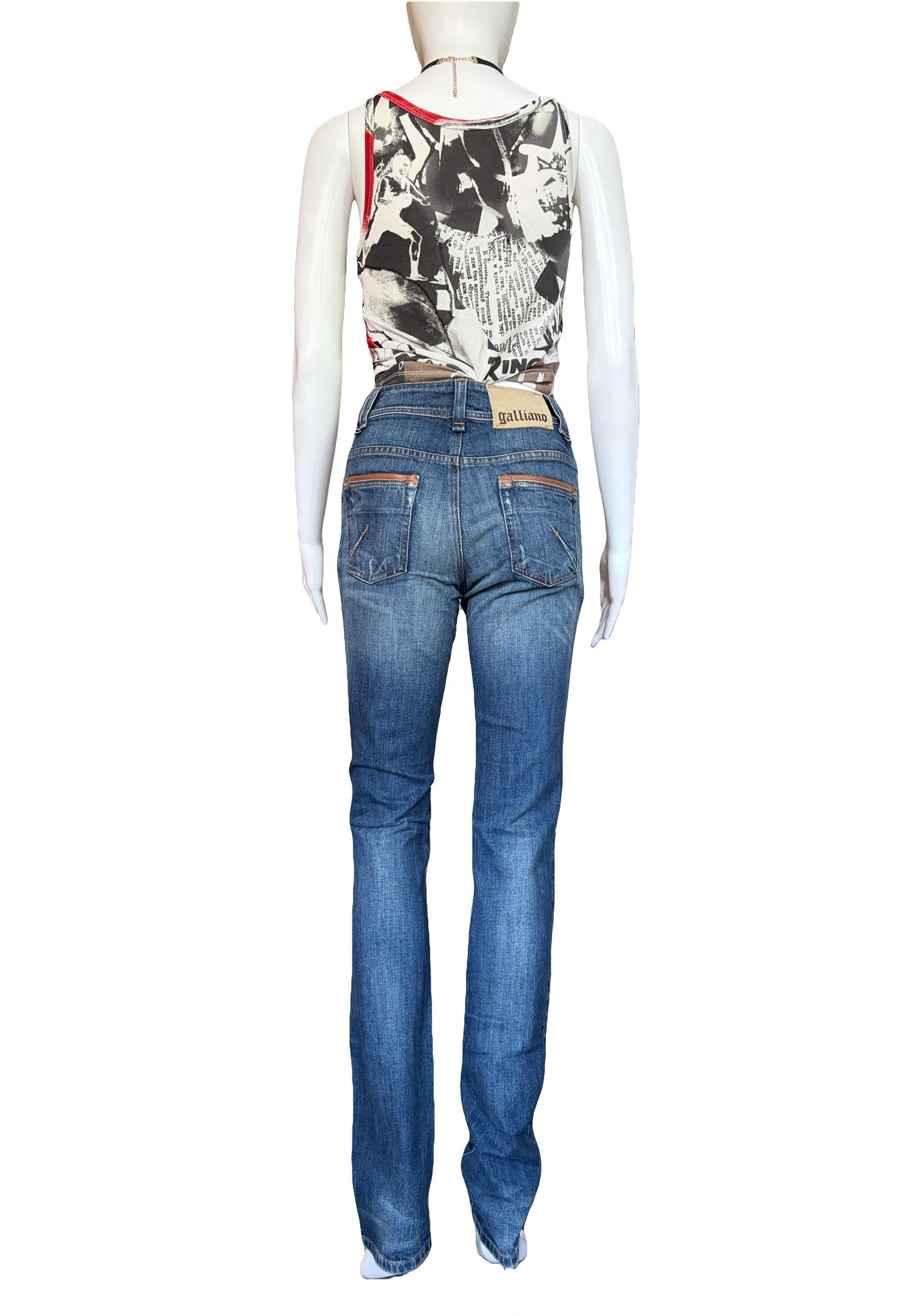 John Galliano 2000s Jeans Straight Fit 25/39 Vintage