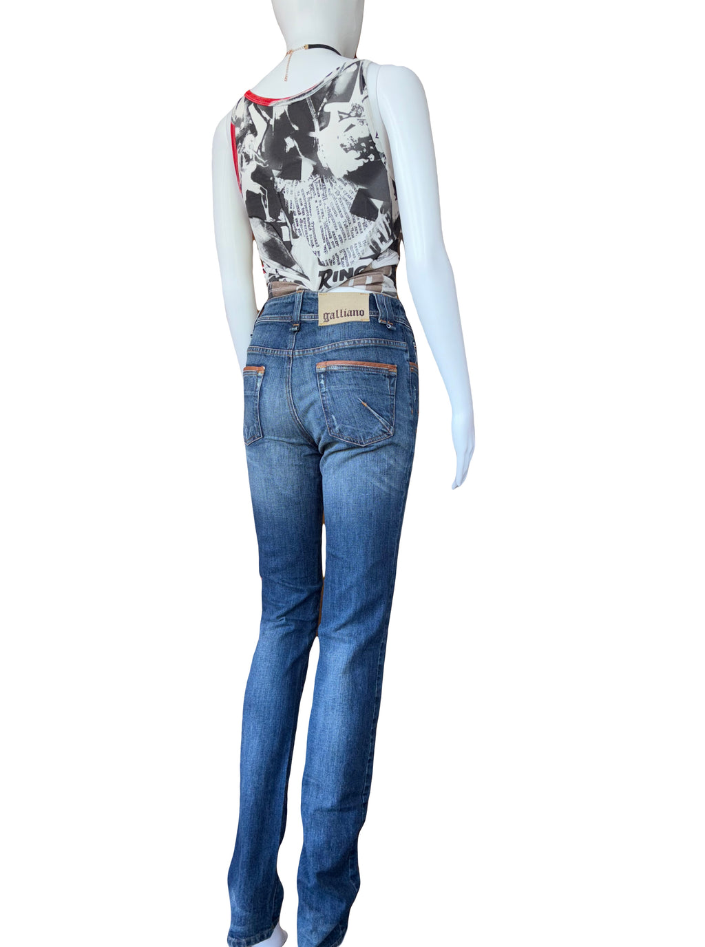John Galliano 2000s Jeans Straight Fit 25/39 Vintage
