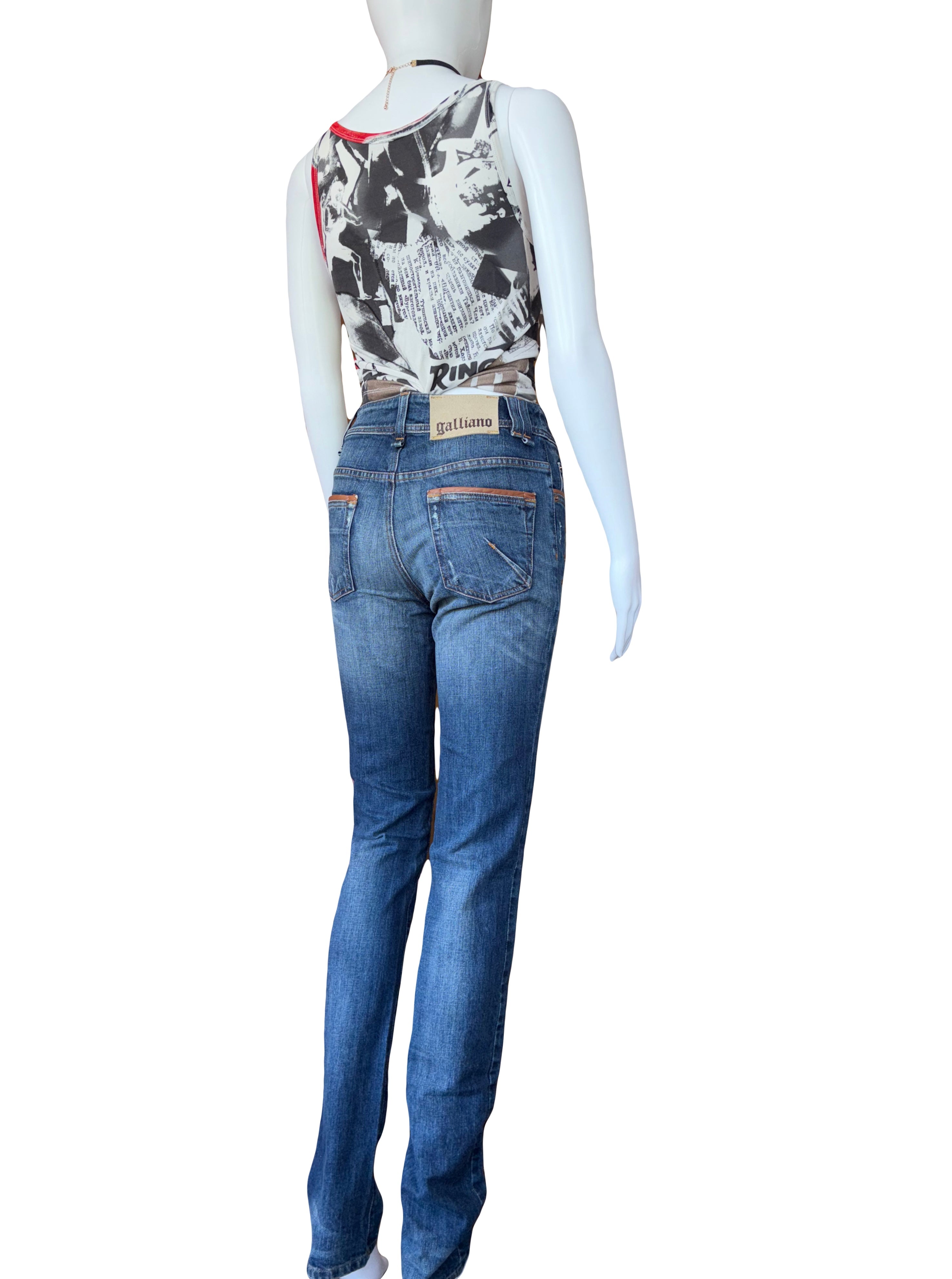 John Galliano 2000s Jeans Straight Fit 25/39 Vintage