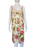 John Galliano 2000s Floral Midi Dress 100% Silk 40IT