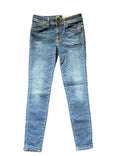 Just Cavalli Low Rise Blue Skinny Jeans 29 Gold Embroidery