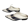 John Galliano Spring/2002 Pointed Slip On Flat Shoes Lace Up 39.5eu