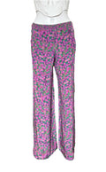 Roberto Cavalli Spring/Summer 2008 Purple Floral Wide Leg Trousers 38IT